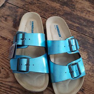 Sanosan "Chloe"Buckle Slide Sandal  -NWT Sz 39